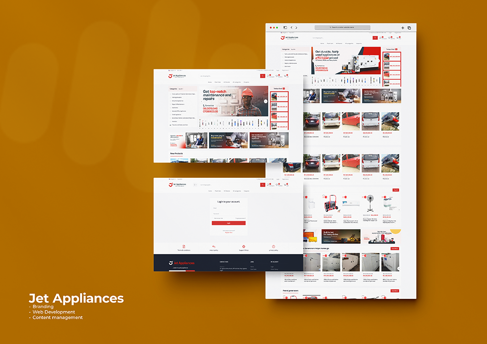 Jet Appliances E-commerce Website (Development)